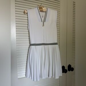 Varley White and Gray Sleeveless Dress